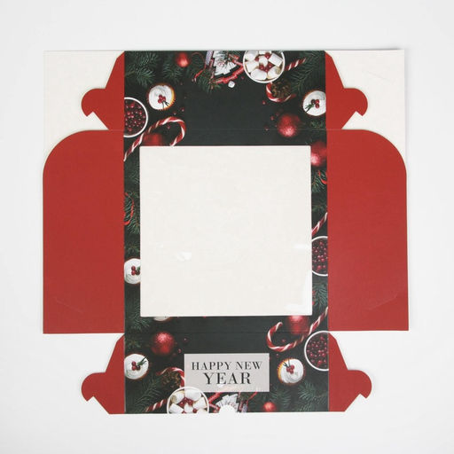 Коробка для капкейков Magic moment, Новый год, 25×25×10 см