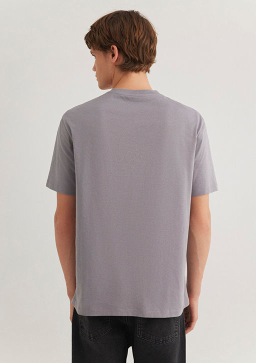 Mavi Logo Bask?l? Gri Tisort фото 5