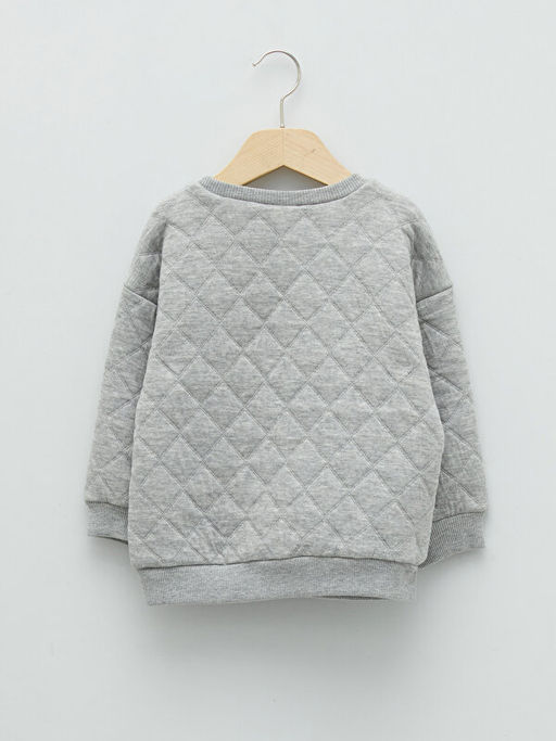 Bisiklet Yaka Uzun Kollu Erkek Bebek Sweatshirt - Waikiki фото 2