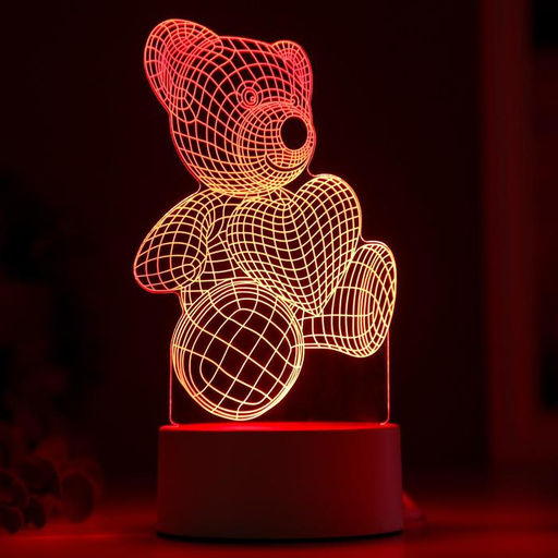 Светильник "Мишутка" LED RGB от сети 9,5х10,5х20 см RISALUX