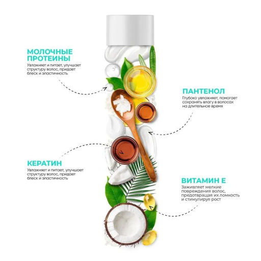 MYMUSE для волос шампунь 400мл Беcсульфатный укрепляющий - MY MUSE фото 3