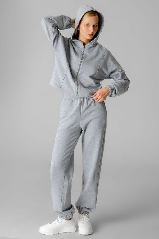 Арт. 2545 Костюм женский с брюками 44-50 (4 шт) Цвет:серый меланж