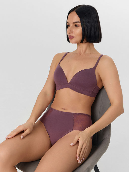 Цена за 2 штуки! Трусы женские макси фиолетовые кружевные - Mark formelle фото 7