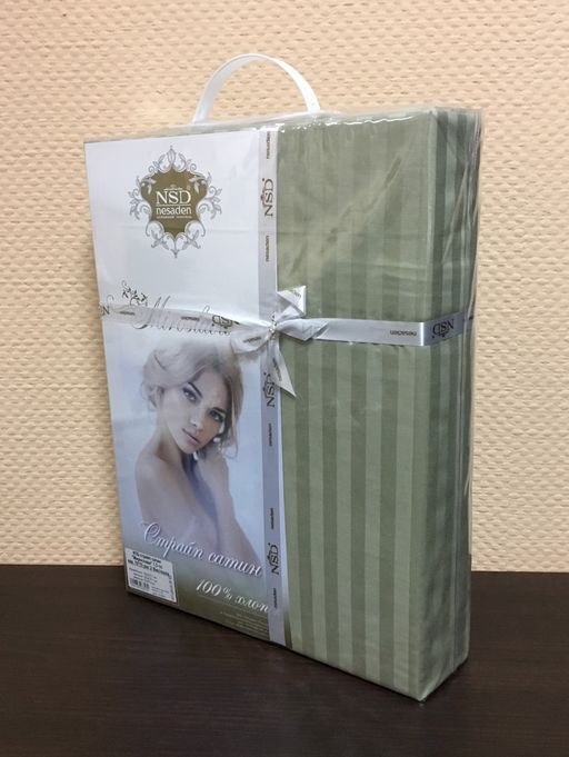 КПБ "Мирослава" цветная (2 наволочки 70/70) Фисташка