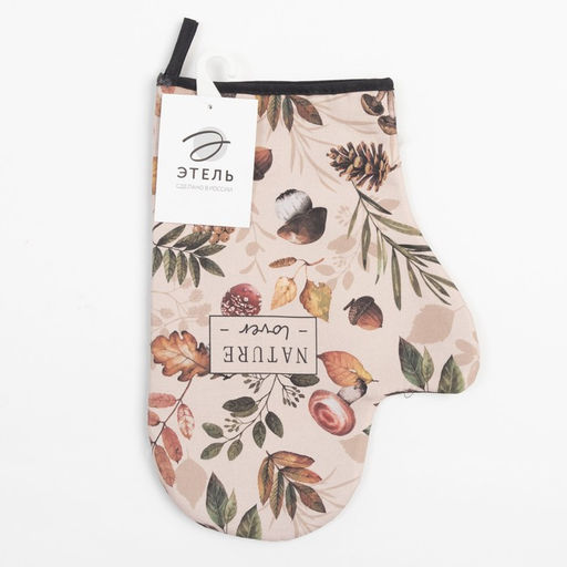 Варежка-прихватка Nature forest 20х28см,саржа, 100% хлопок, ватин 250г/м2 - Этель фото 4