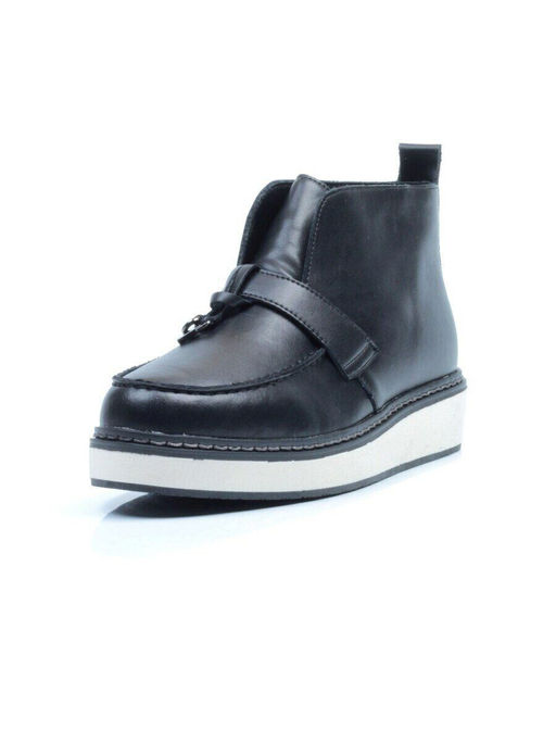 01-5172-1 BLACK Ботинки женские демисезонные (натуральная кожа, байка) - Фабричный китай фото 6