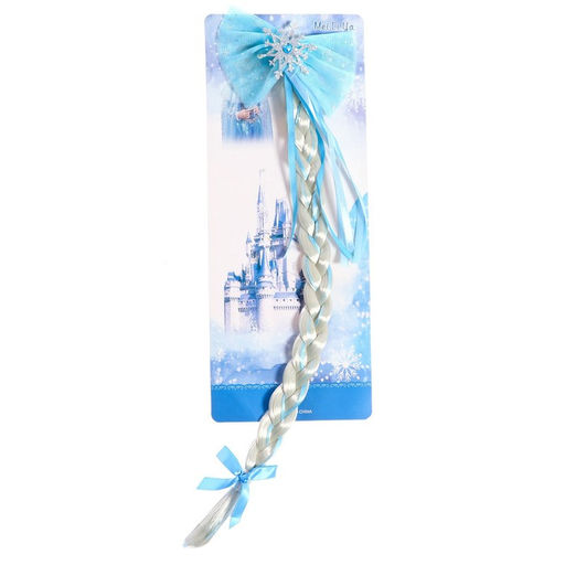 Коса на зажиме Снежная принцесса, 50 см - Simaland фото 16