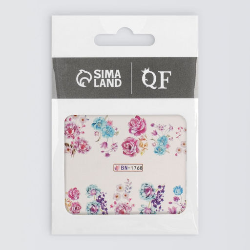 Цена за 6 шт. Слайдеры для ногтей Летнее поле, разноцветные - Qf фото 3