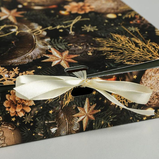 Цена за 4 шт. Складная коробка подарочная Сказочного Нового года, 20 х 18 х 5 см, БЕЗ ЛЕНТЫ - Дарите счастье фото 3