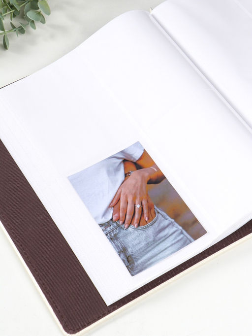 Фотоальбом на 400 фото 10×15 см «Стиль» кожзам, бело-серый, 5×28×34 см