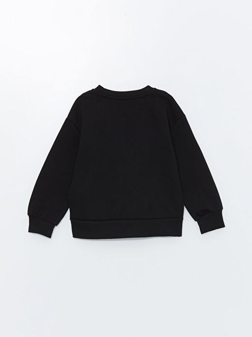 Bisiklet Yaka K?z ?ocuk Kal?n Sweatshirt