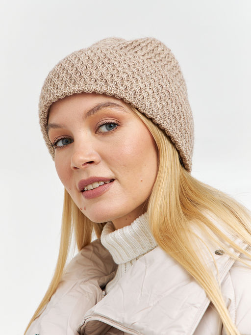 шапка женская бежевая - Glenfield фото 4