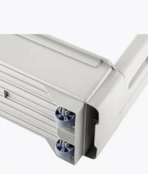 Этажерка Keeplex Regular на колесиках трехсекционная узкая 53,7х13,3х71 см белое облако KL383812048