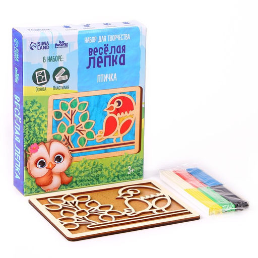 Пластилиновые картинки Птица, 21?15 см