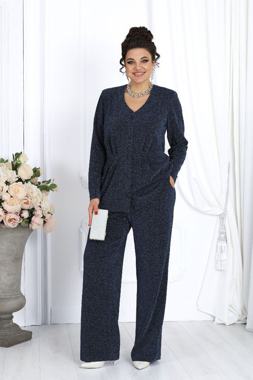 Платье Ninele 7431-Р темно-синий - Mira fashion фото 2377