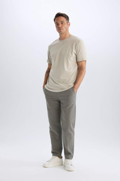 Regular Fit Normal Kesim Yazl?k Pamuklu Jogger Pantolon - Defacto фото 2