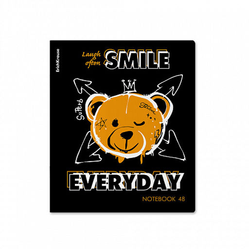 Цена за 5 шт. Тетрадь общая ученическая ErichKrause Low Battery, 48 листов, клетка, матовая ламинация+выборочный УФ-лак_MIX-PACK  фото 5