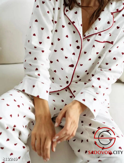 Пижама женская с сердечками - Bruno фото 2