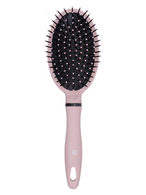 Kristaller Массажная расческа для волос с антистатическим эффектом / Жемчужная сакура 425R1.6251SHR1, 24,8 см, розовый нюд
