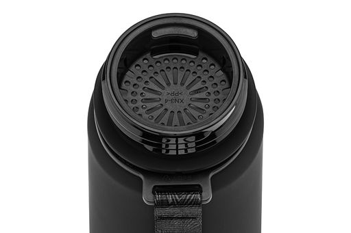 Бутылка для воды 1000 мл 7,8*7,8*28,5 см Style Matte с углублениями д/пальцев черная, мотивацион. - Elan gallery фото 10