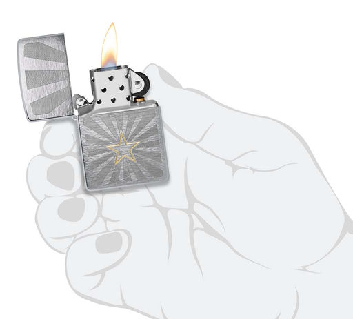 Зажигалка ZIPPO Звезда | Star Design 48657  фото 5