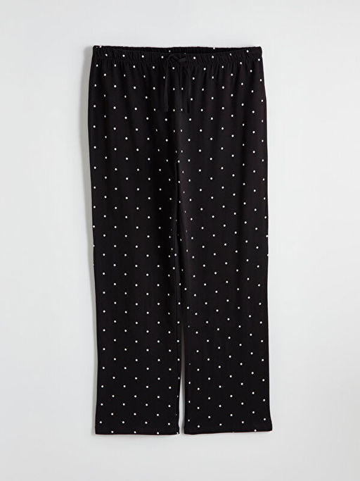 Beli Lastikli Puantiyeli Kad?n Pijama Alt