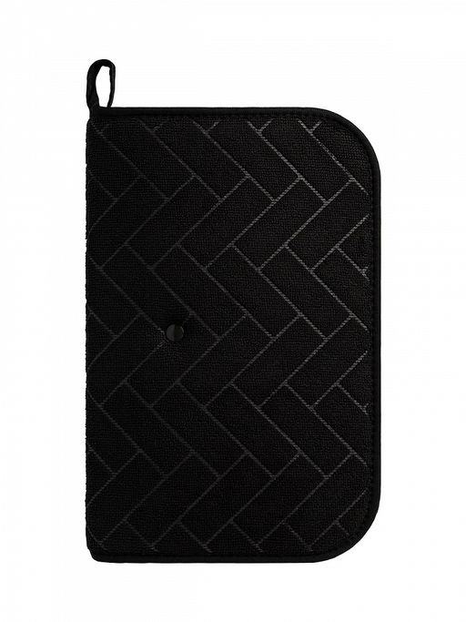 Набор: сушилка пластиковая с ковриком для сушки посуды 35,5x46 черный полиэстер, пластик