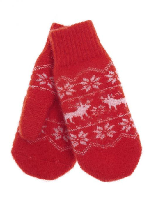 Варежки женские "Два лося" КРУГ 3477-3