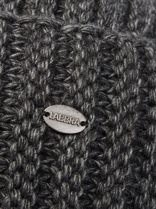 Шапка жен. шерсть+акр LB-A53016 d.grey melange - Labbra фото 7