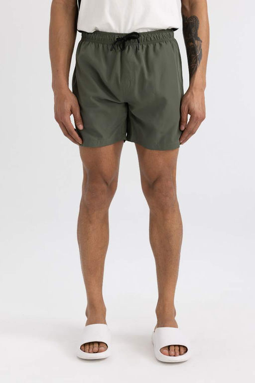 Короткие шорты для плавания на сетчатой подкладке - Defacto фото 3