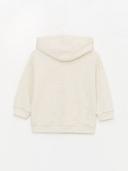 Kap??onlu Uzun Kollu Bask?l? Erkek Bebek Sweatshirt ve E?ofman Alt 2li Tak?m - Waikiki фото 3