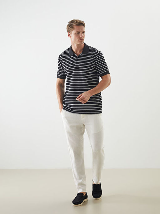 Polo Yaka ?izgili Erkek Ti??rt