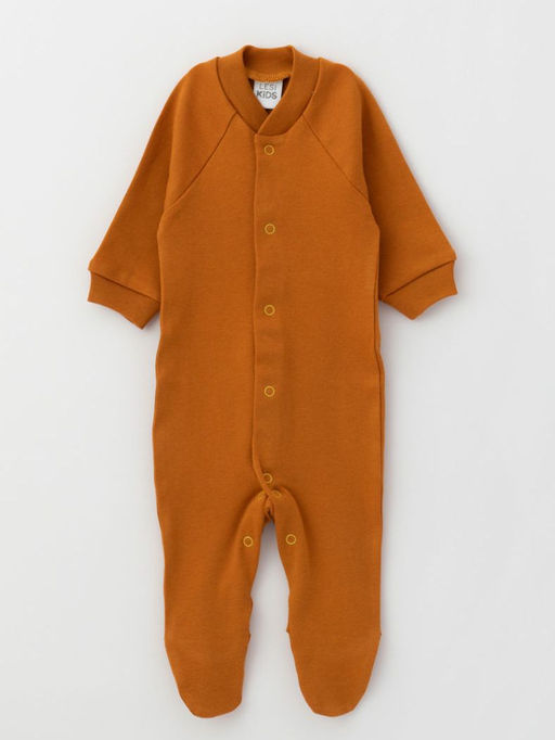 Комбинезон для новорожденного из хлопкового трикотажа, беж/панда - Lesi kids фото 14