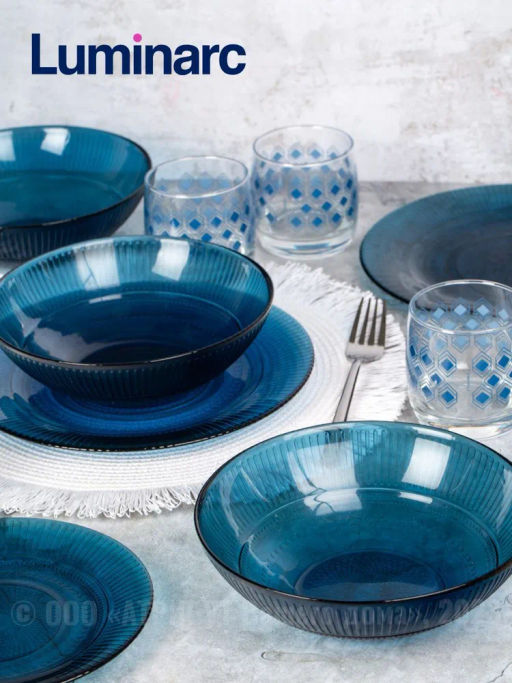 Набор столовый ЛУИЗ ЛОНДОН ТОПАЗ 16пр со стаканами РОМБ ТОПАЗ 310мл - Luminarc фото 8