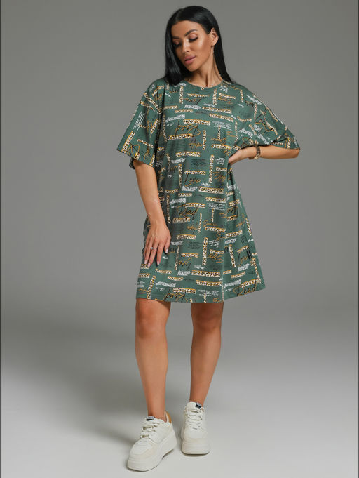 НОВИНКА предстоящей весны!!! Вега платье-футболка женское (василек) - Lovetex фото 14