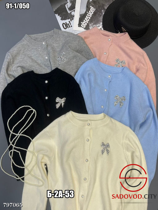 Кардиган кашемир (с бантиком из страз) - Bruno фото 6