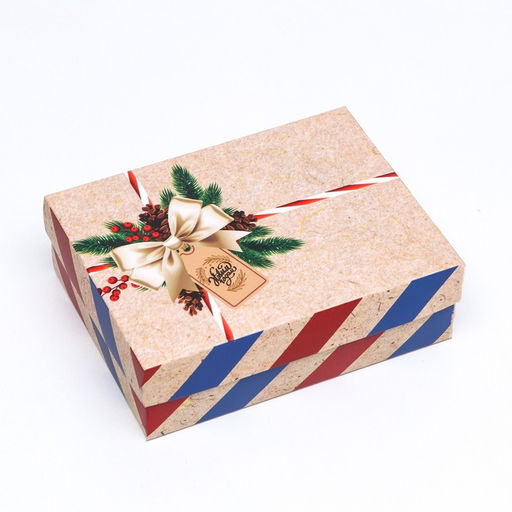 Цена за 5 шт. Подарочная коробка сборная Почта, 16,5 х 12,5 х 5,2 см - UPAK LAND фото 8