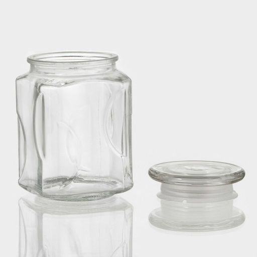 Банка для сыпучих продуктов «Лорд», 750 мл, 9.5×14.5 см, стекло, прозрачная