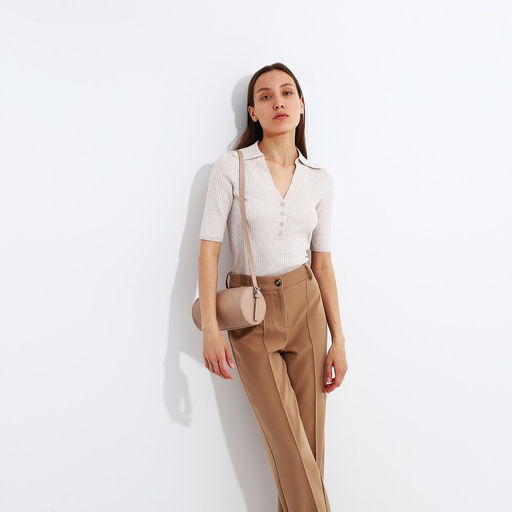 Сумка кросс-боди на молнии, цвет бежевый - Simaland фото 6