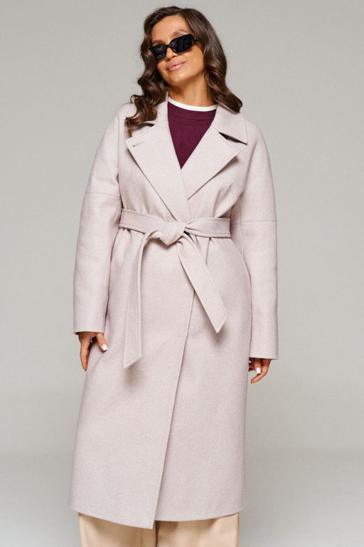 Пальто Beautiful Free 6227 бежевый