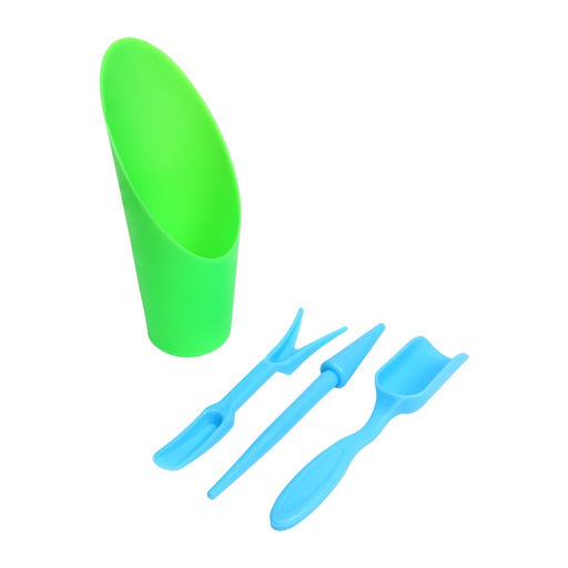 Набор посадочного инструмента: лопатка, вилка, конус, стаканчик, цвет МИКС, Greengo  фото 7