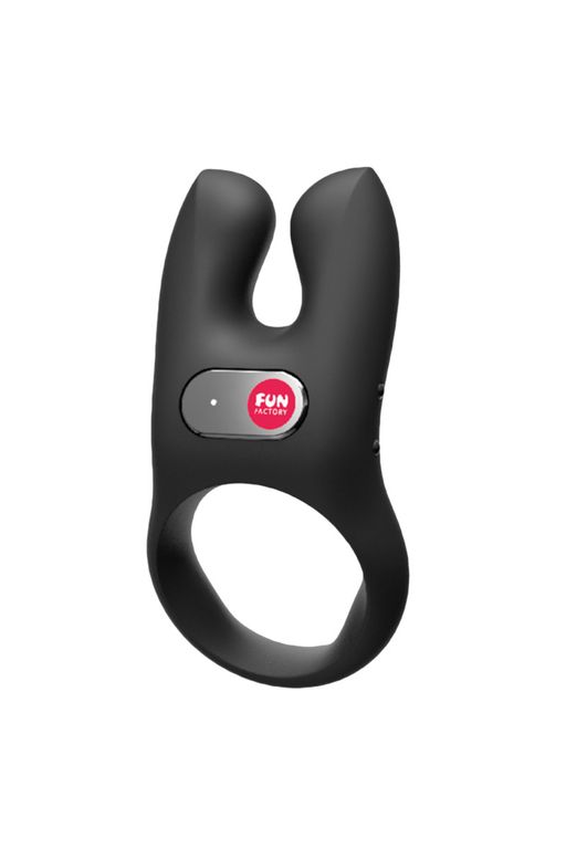 Кольцо эрекционное Fun Factory NOS с вибрацией, силикон, черное, 8 см  фото 3
