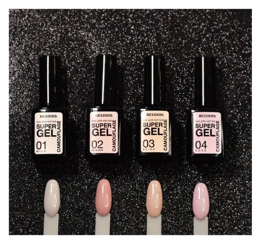 RELOUIS Лак для ногтей Super Gel Camouflage тон 02 powder  фото 5