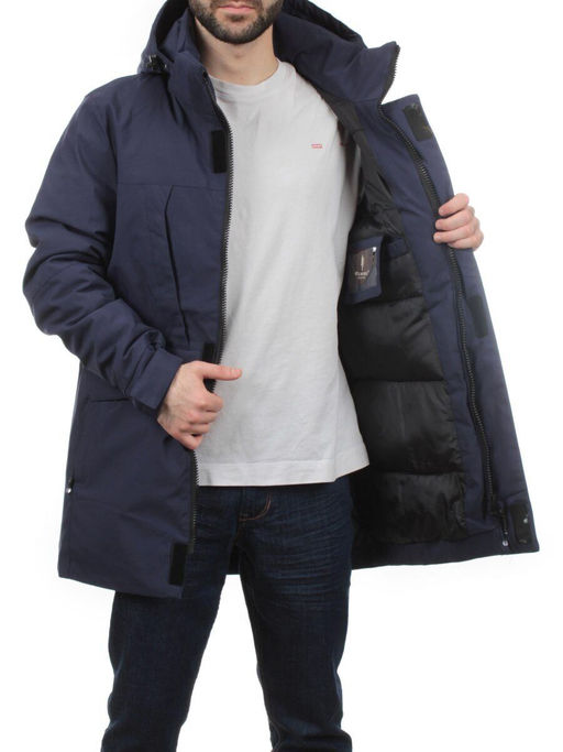 2182 DK. BLUE Куртка мужская зимняя облегченная (130 гр. холлофайбер)