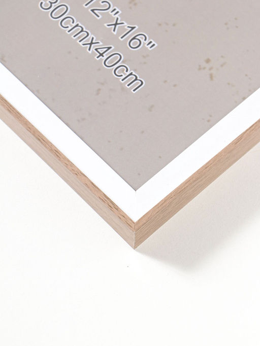 Фоторамка пластик 30х40 см "Современная классика" беж и белый 42,6х32,6х1,5 см