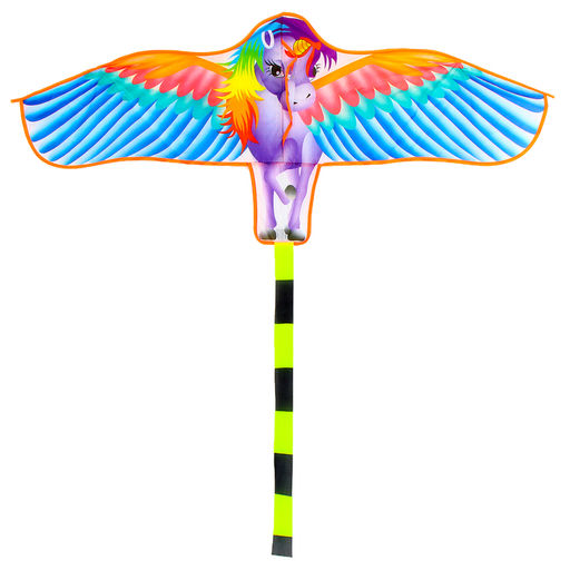 Воздушный змей «Единорожка», с леской, МИКС