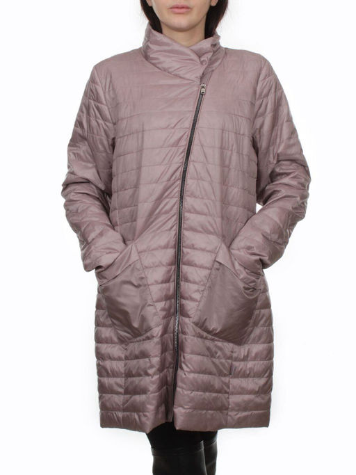 K-532 GRAY PINK Куртка демисезонная стеганая женская (70 гр. холлофайбер) - Fashion фото 3