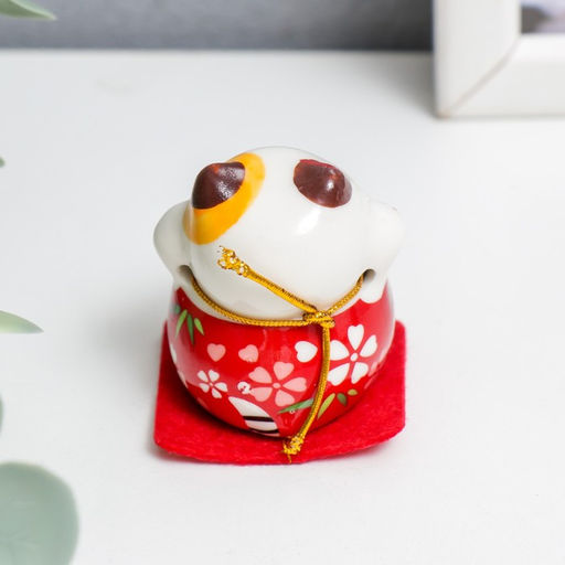 Сувенир керамика Манэки-нэко в костюмчике 4,5х3,6х4,6 см набор 5 шт - Simaland фото 4