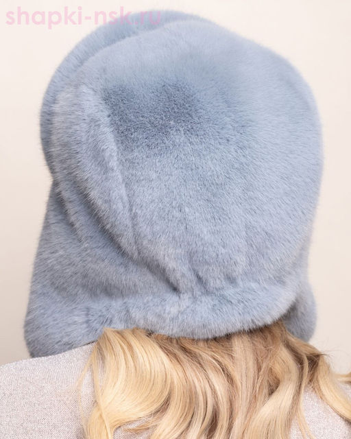 Скай Ушанка экомех норка женская (56-58)