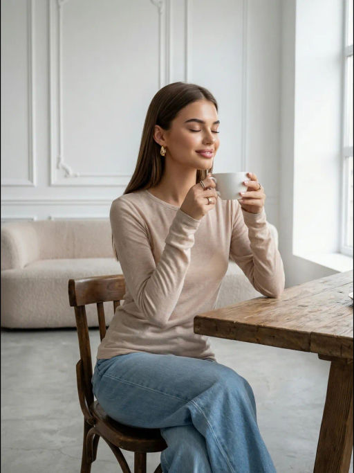 полупрозрачный лонгслив- паутинка - Binita фото 9